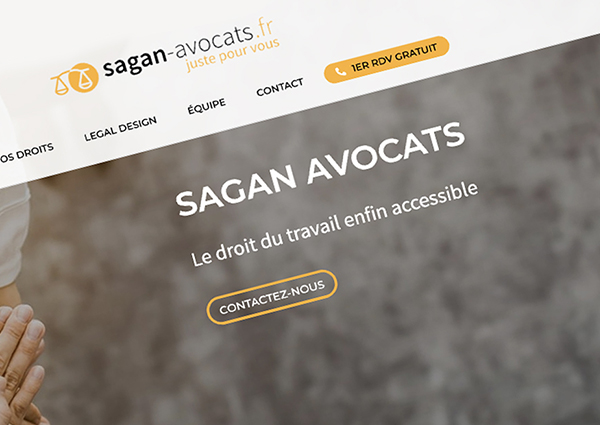 Nous sommes heureux d’avoir réalisé le nouveau site du cabinet SAGAN Avocats ! 
